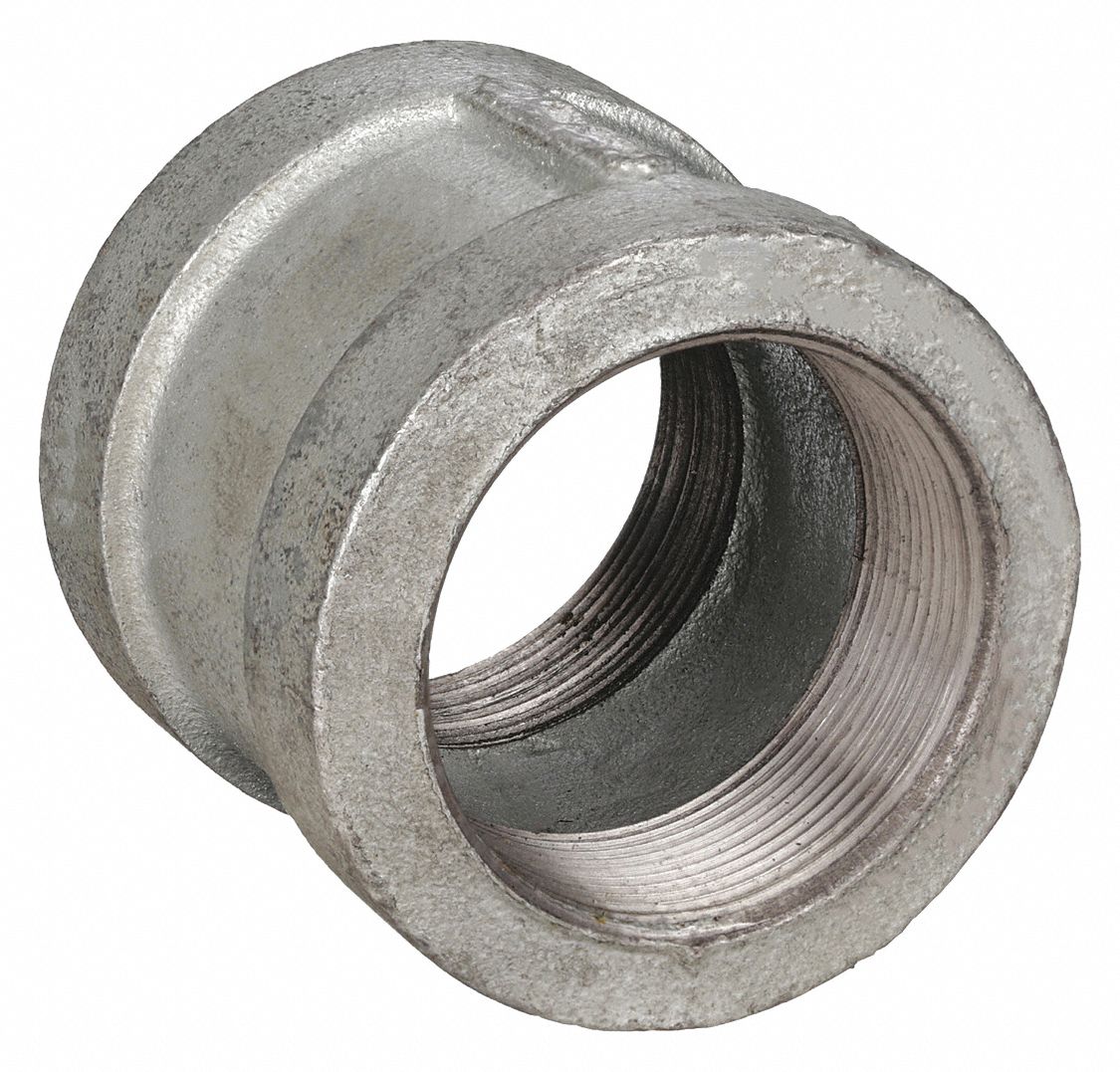 Coupling: Malleable Iron, 3 in x 3 in, NPT x NPT, Class 300
