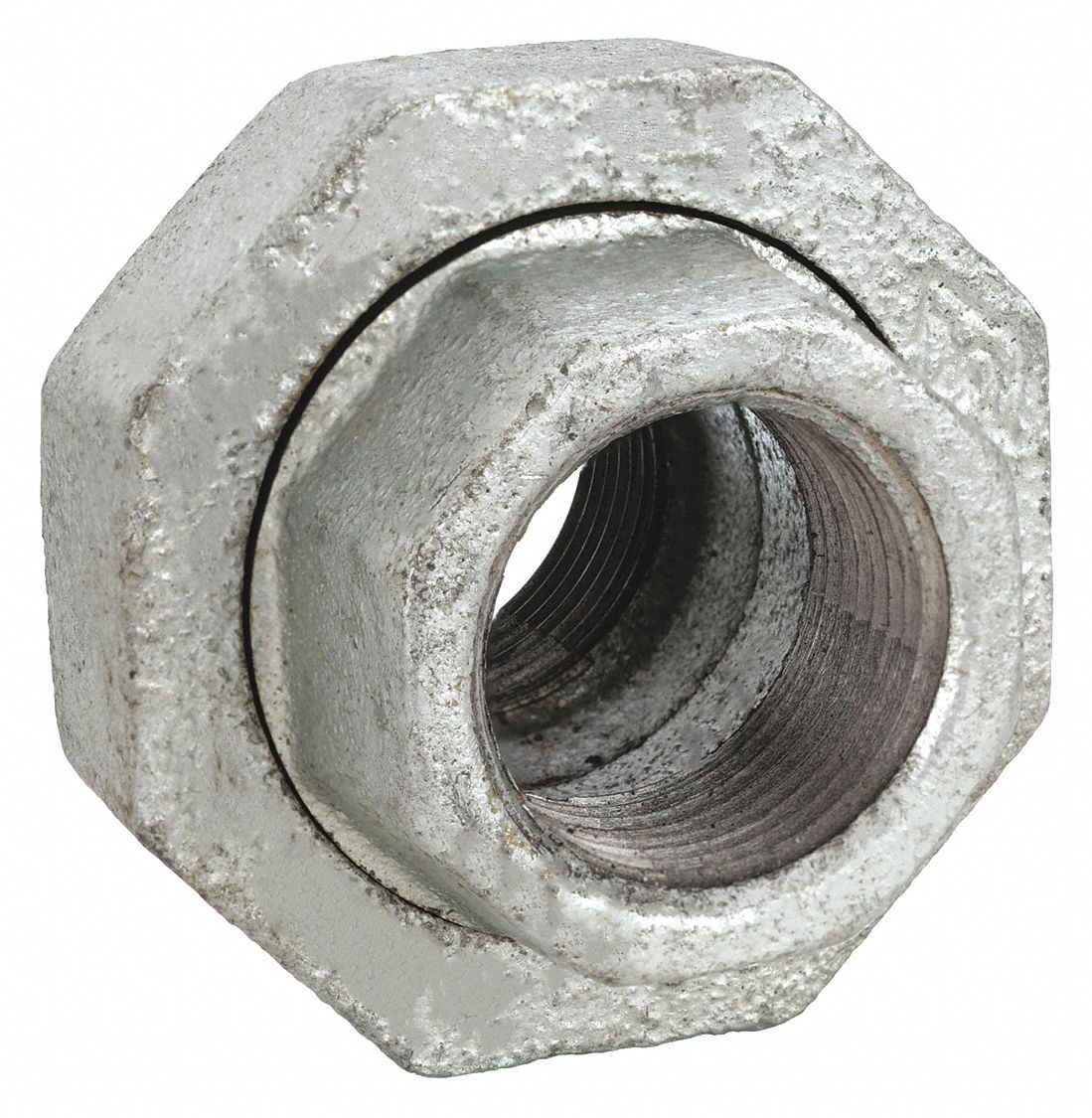 UNION: MALLEABLE IRON, ½ IN X ½ IN, NPT X NPT THREAD, CLASS 300