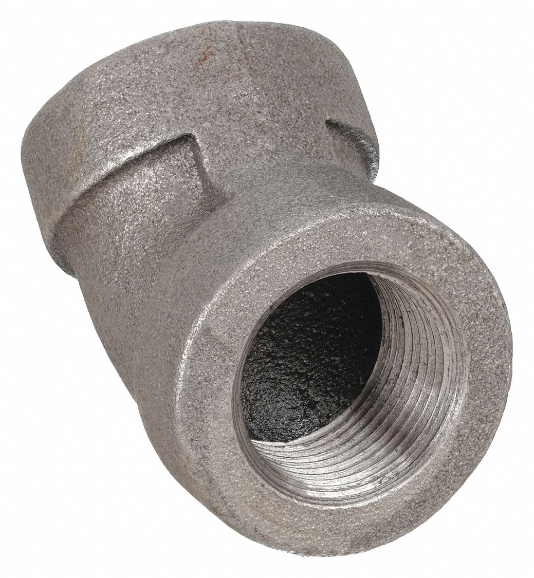 45 °  ELBOW: MALLEABLE IRON, 1½ IN X 1½ IN FITTING, FEMALE NPT X FEMALE NPT, CLASS 300