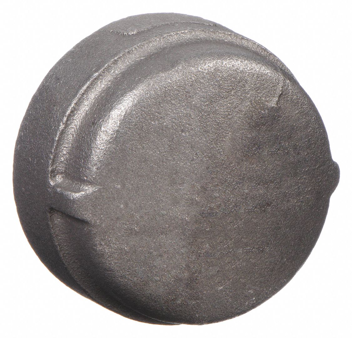 ROUND CAP: MALLEABLE IRON, 2 IN FITTING PIPE SIZE, FEMALE NPT