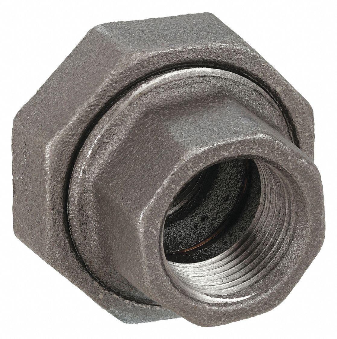 UNION: MALLEABLE IRON, ½ IN X ½ IN FITTING, FEMALE NPT X FEMALE NPT, CLASS 300