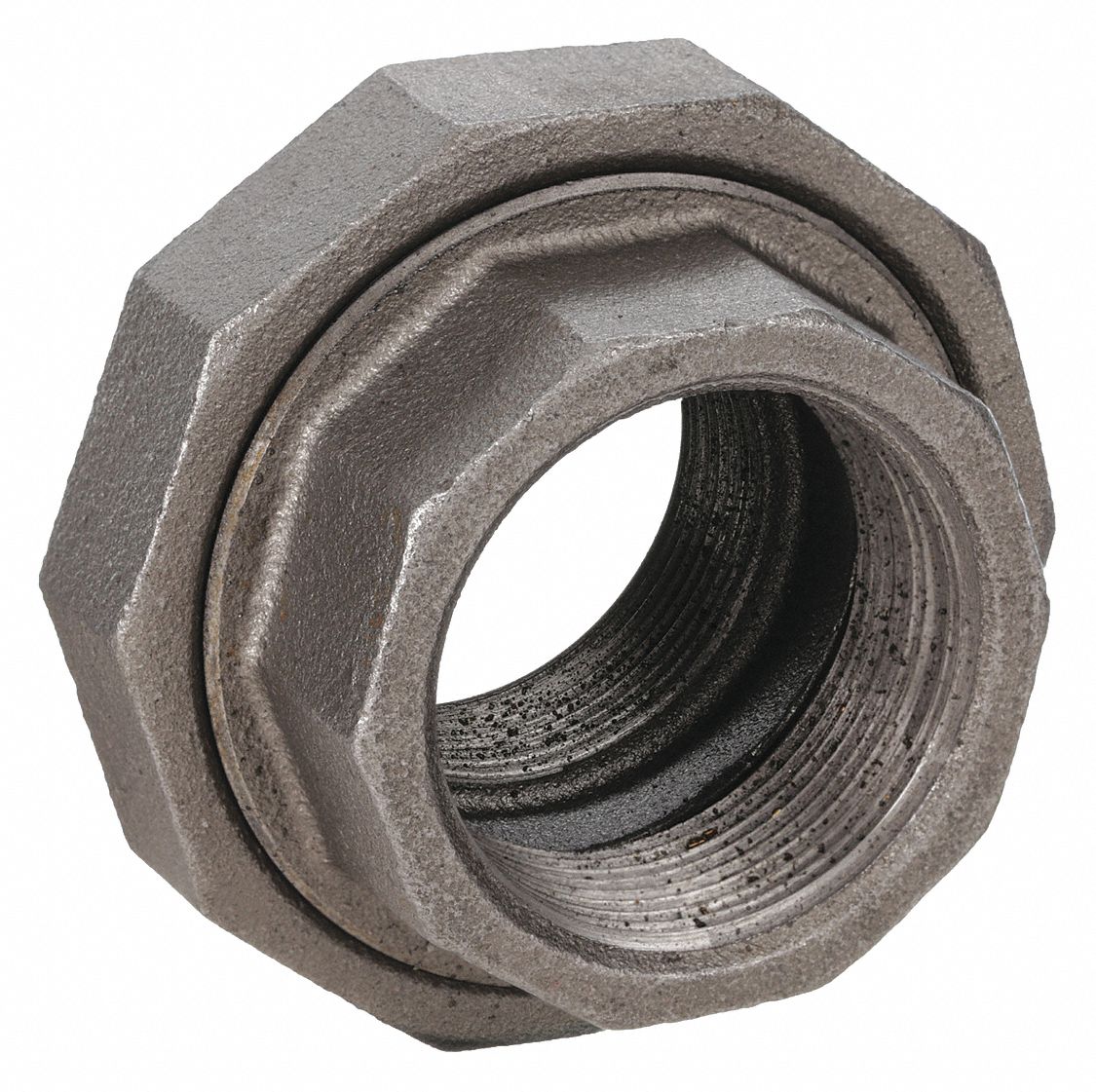 Union: Malleable Iron, 2 1/2 in x 2 1/2 in Fitting Pipe Size, Female NPT x Female NPT, Class 300