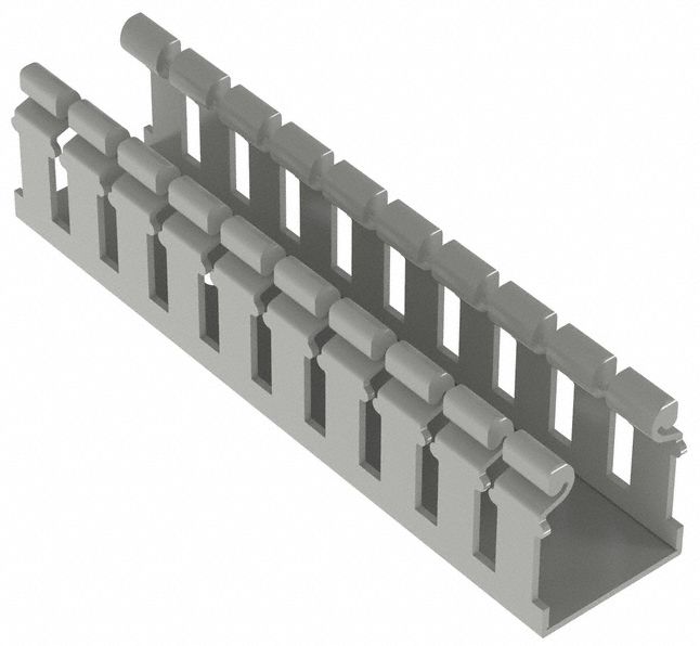 Wire Duct Wide Slot Gray L 6 Ft