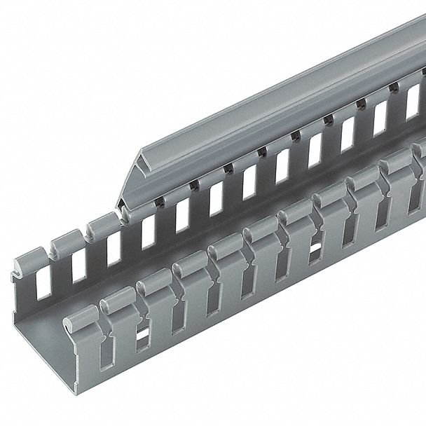 PANDUIT Wiring Duct for Hinged Covers, Gray, 6 ft Length, 2.17 in Width