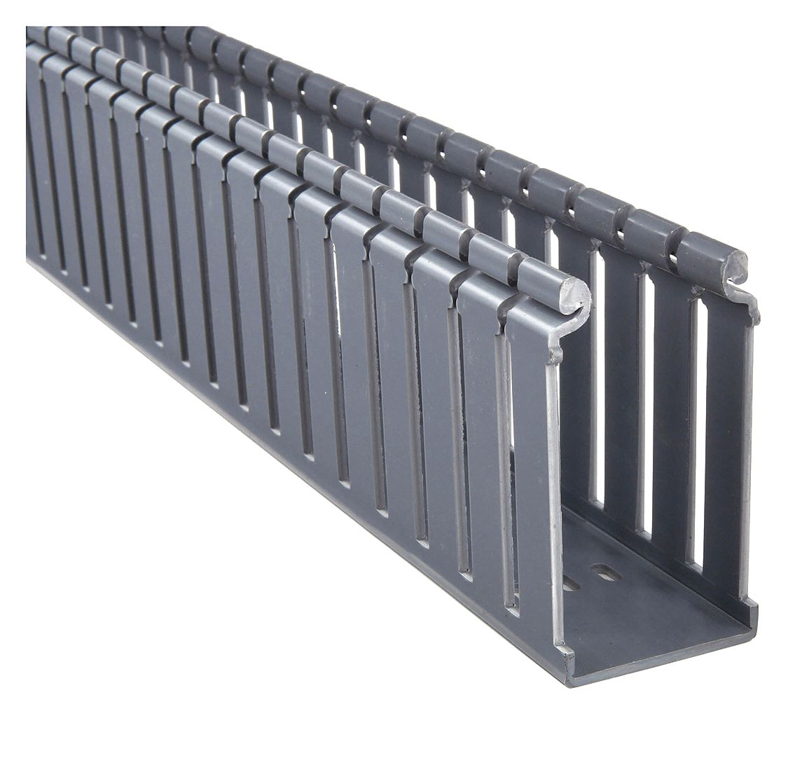 PANDUIT Ducto de Cableado para Cubiertas Abisagradas, Ranura Ancha, 2-3