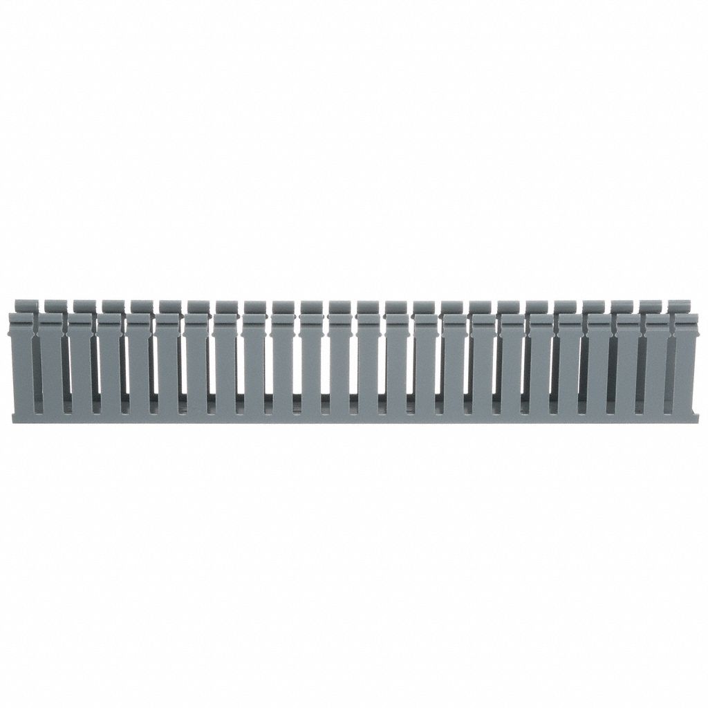 Wire Duct Wide Slot Gray L 6 Ft
