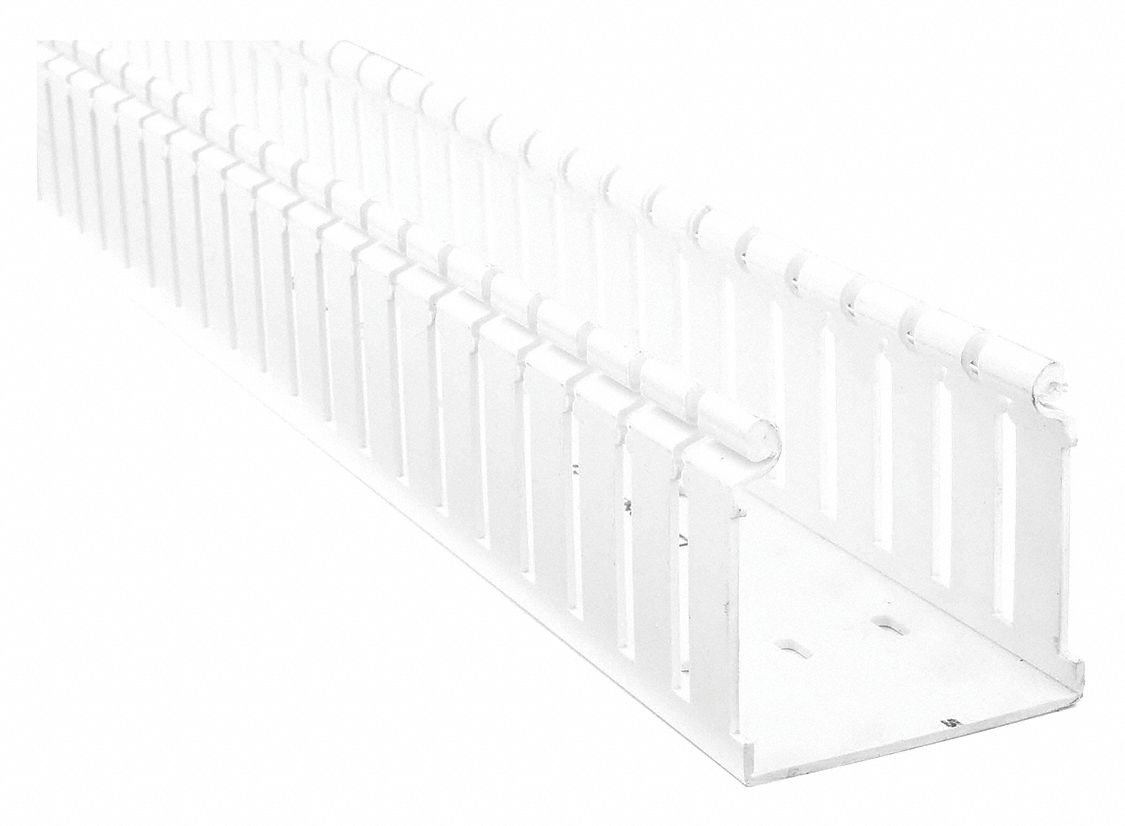PANDUIT WIRING DUCT FOR HINGED COVERS, 3 IN W, 2.6 IN SLOT H, 3 IN H, 0