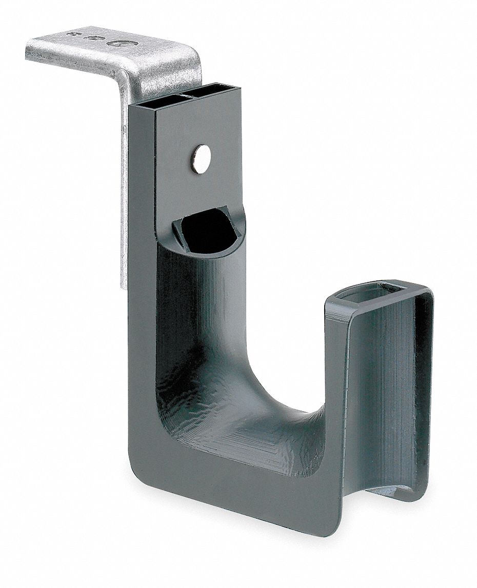 JHook, Mounting Location Ceiling, Black, PK 10 Grainger
