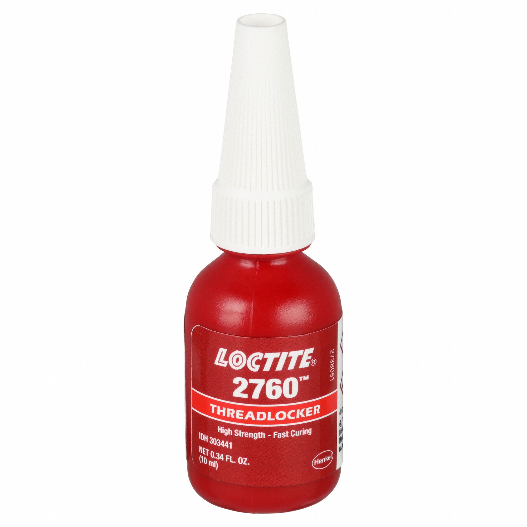 THREADLOCKER, 2760, RED, 0.34 FL OZ BOTTLE, HIGH STRENGTH