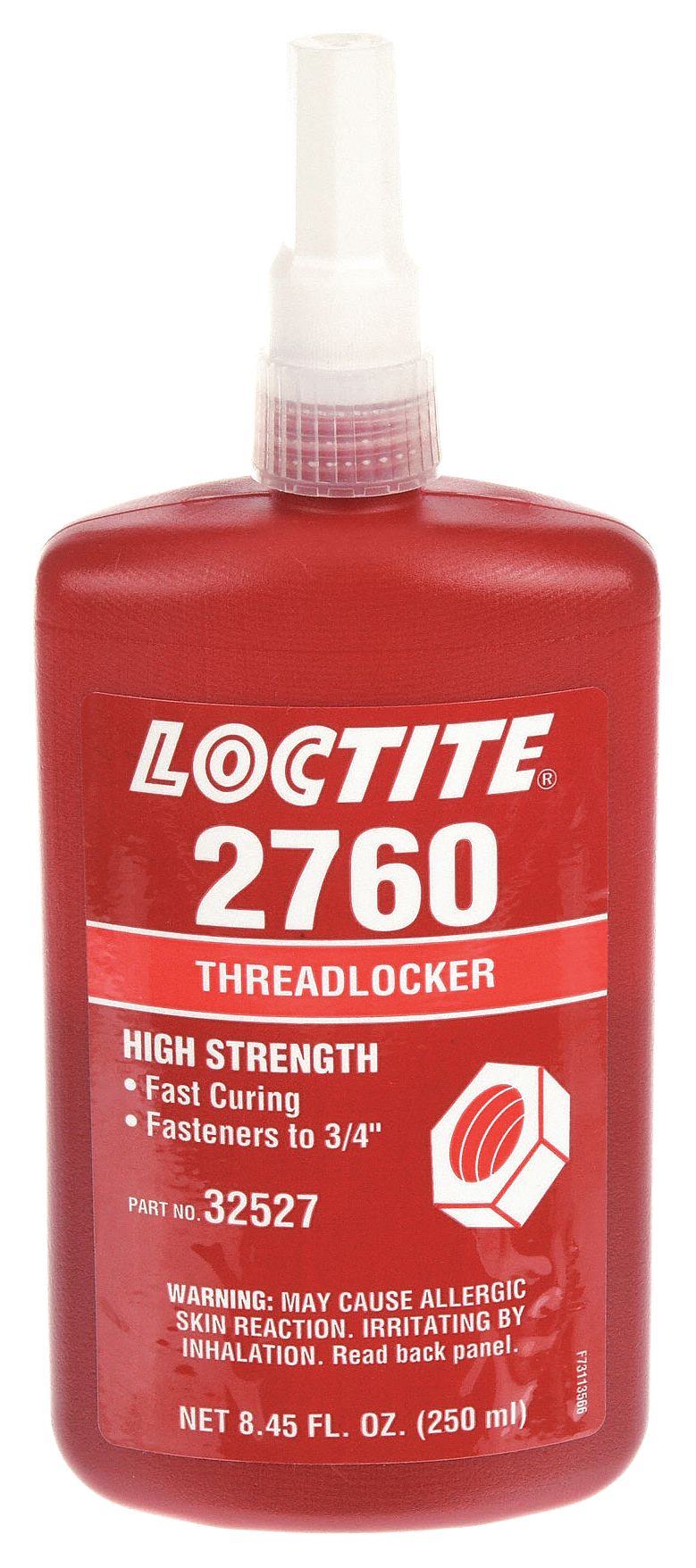 LOCTITE 2760 Series High-Strength Threadlocker, Red Liquid, 250 mL ...