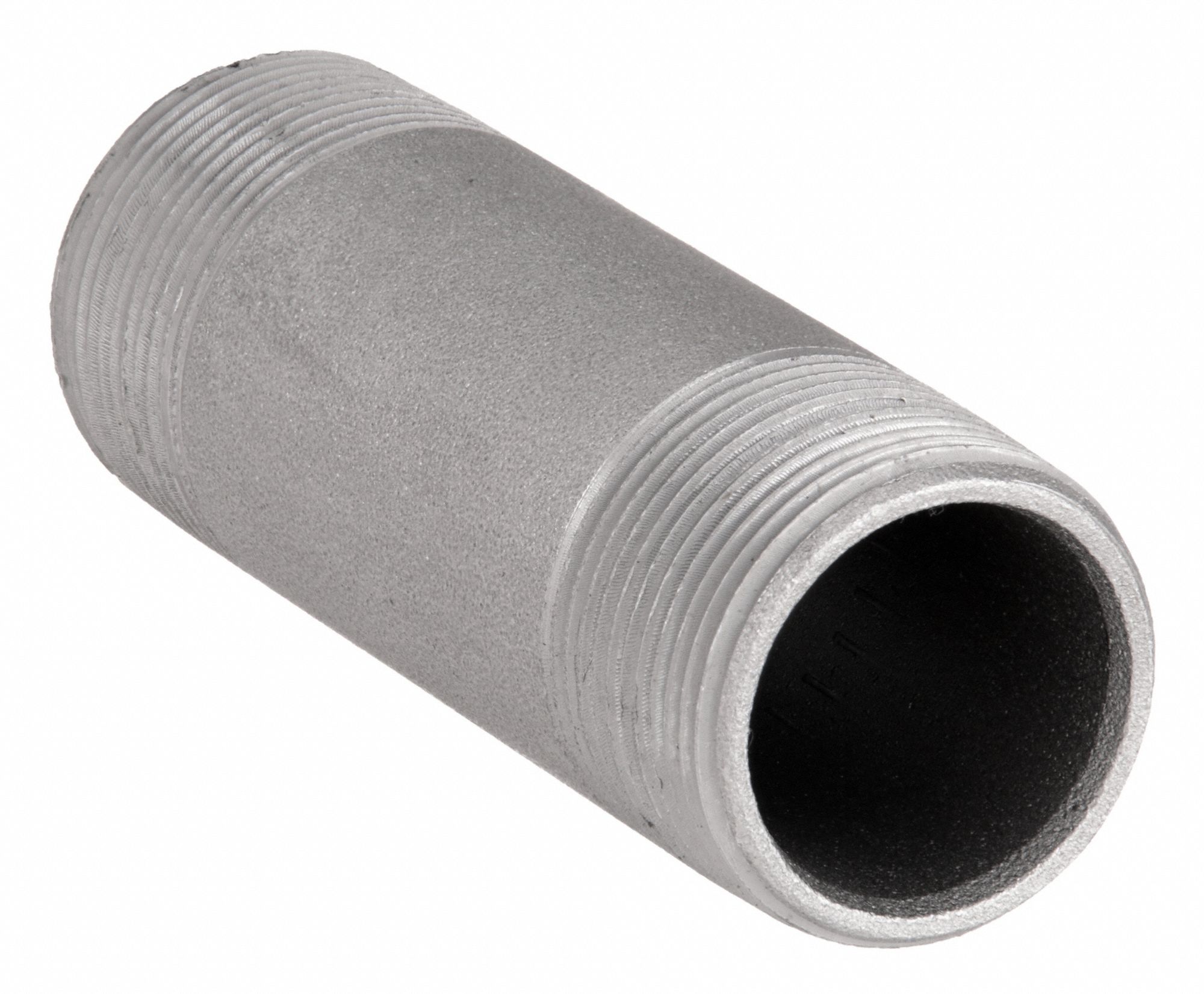 NIPPLE: BLACK STEEL, 2 IN NOMINAL PIPE SIZE, 4 IN L, BOTH ENDS THREADED, SCHEDULE 80, SEAMLESS