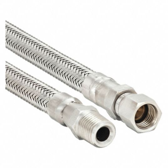 3/8c x 3/8c BRAIDED STAINLESS STEEL HOSE