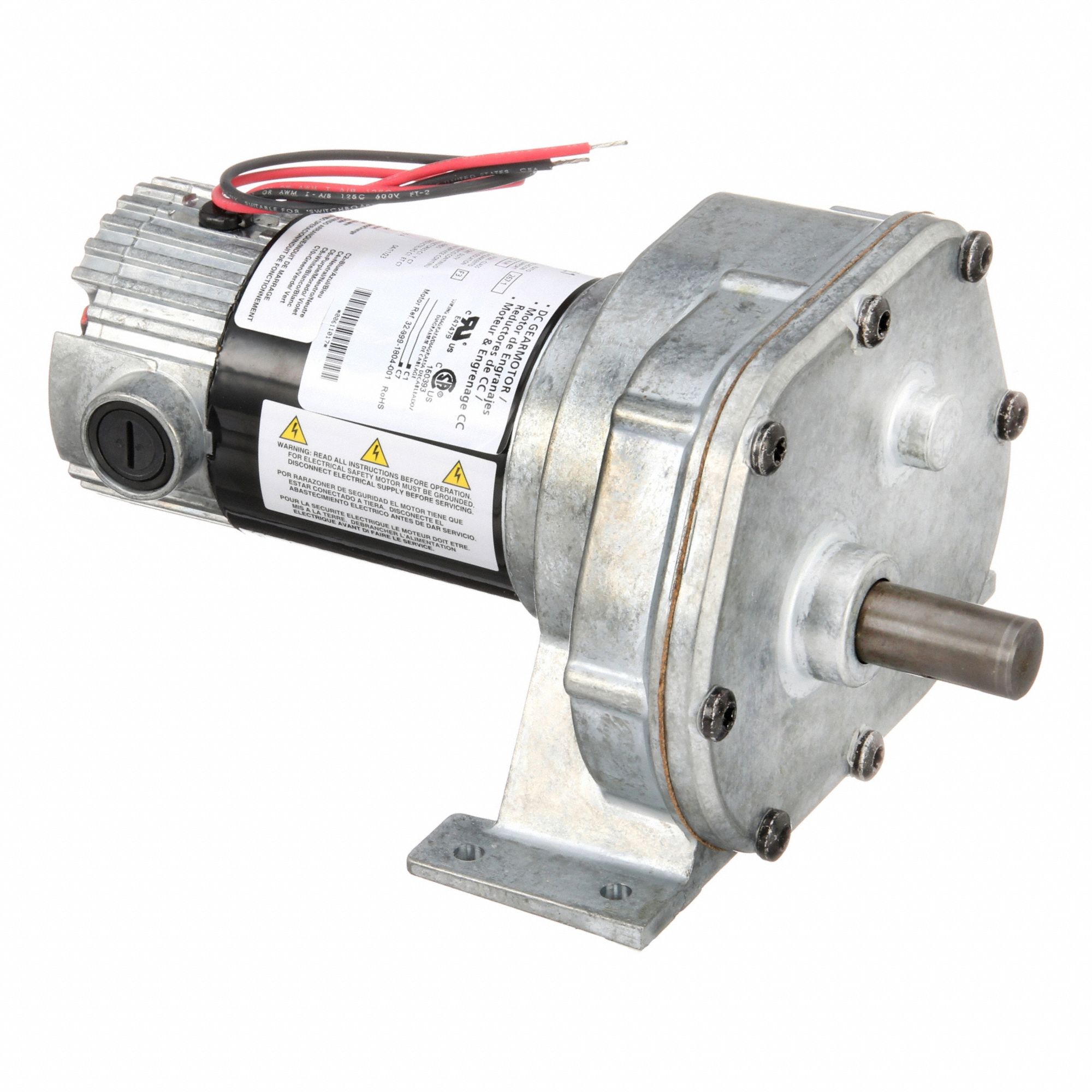 DC Gearmotor: Parallel, 90V DC, TENV, 6.5 RPM, 500 in-lb Max Torque, 1/15 hp Input Horsepower