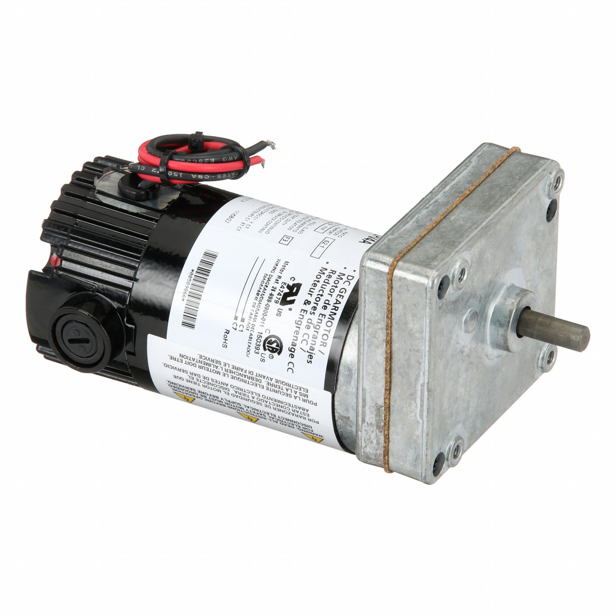 MOTEUR ENGRENAGE 50TR/MIN 12VCC