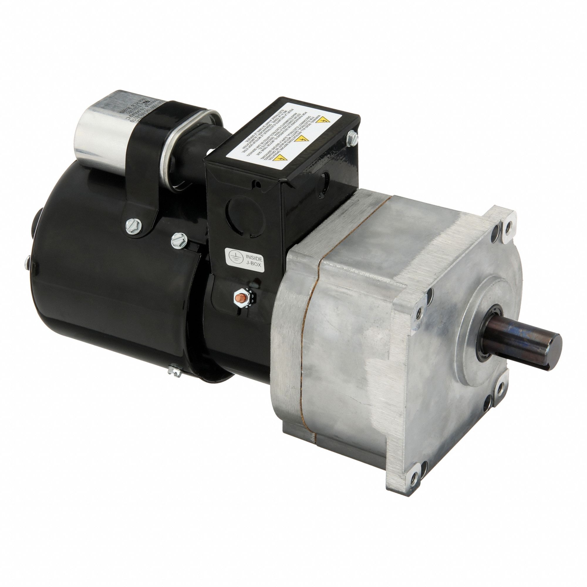 AC Gearmotor: Parallel, Single Output Shaft, PSC, TEFC, 6 RPM, 500 in-lb Max Torque, CW/CCW