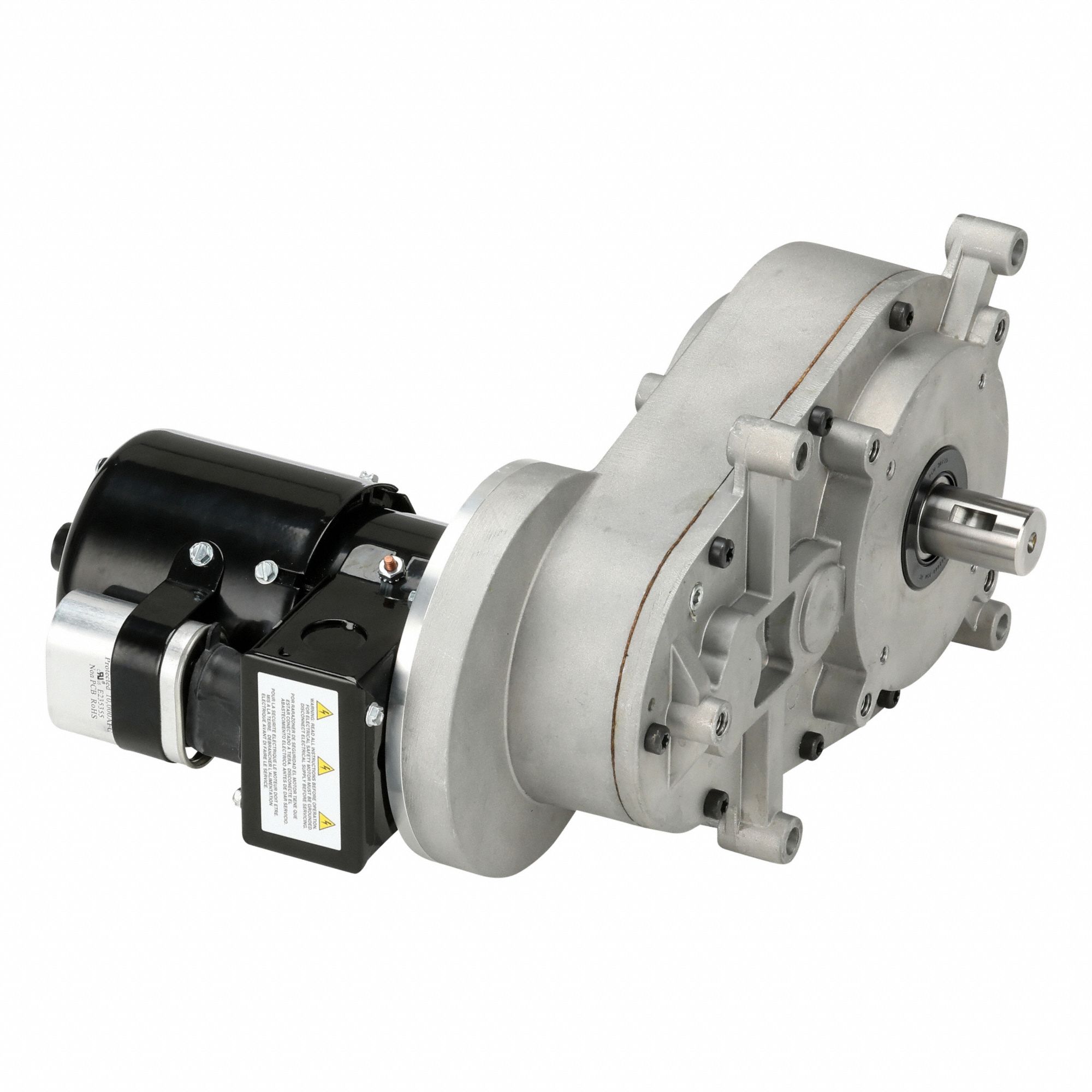AC Gearmotor: Parallel, Single Output Shaft, PSC, TEFC, 2 RPM, 1, 900 in-lb Max Torque, CW/CCW