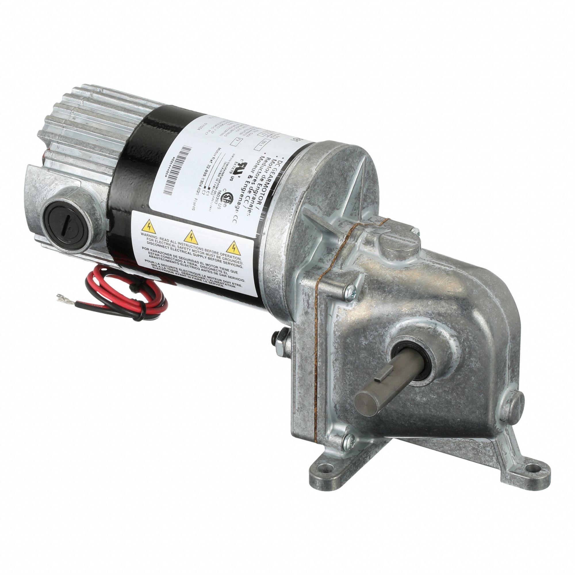 DC GEARMOTOR, RIGHT ANGLE, 90V DC, TENV, 10 RPM, 228 IN-LB MAXIMUM TORQUE, 161,1, 0.59 A, CW/CCW