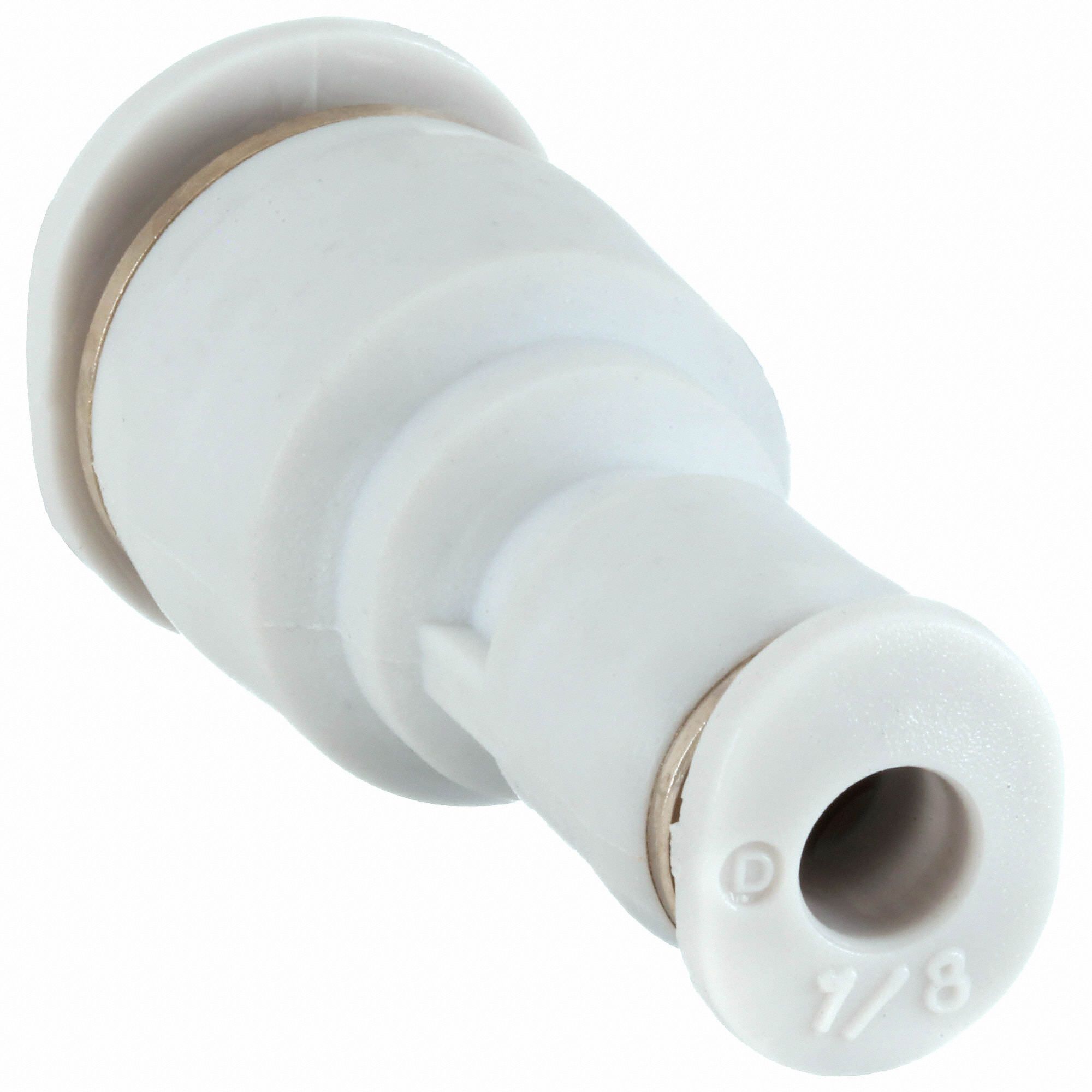 Polybutylene Reducing Straight Union, 1/4 in x 1/8 in Tube Size