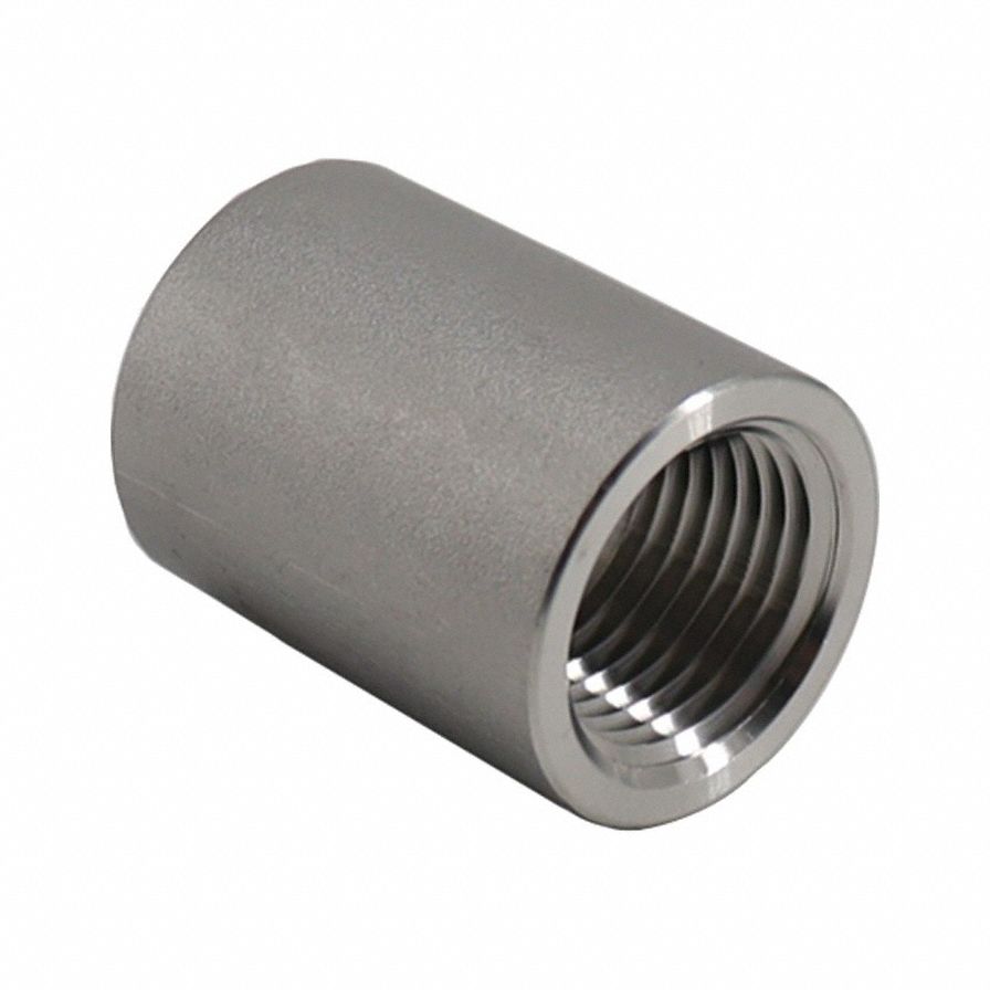 Coupling: 304 Stainless Steel, 3/4 in x 3/4 in Fitting Pipe Size, Female NPT x Female NPT, Class 150