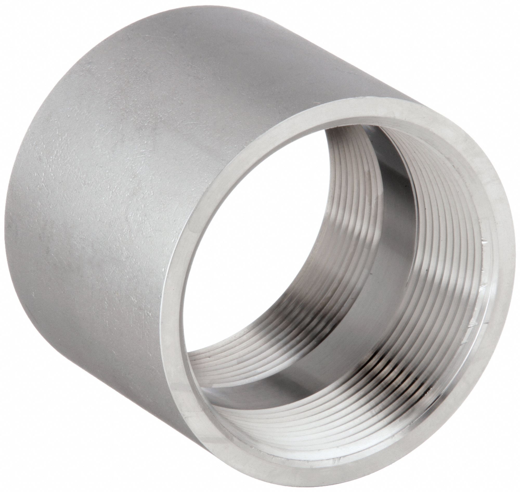 Coupling: 304 Stainless Steel, 2 1/2 in x 2 1/2 in Fitting Pipe Size, Female NPT x Female NPT