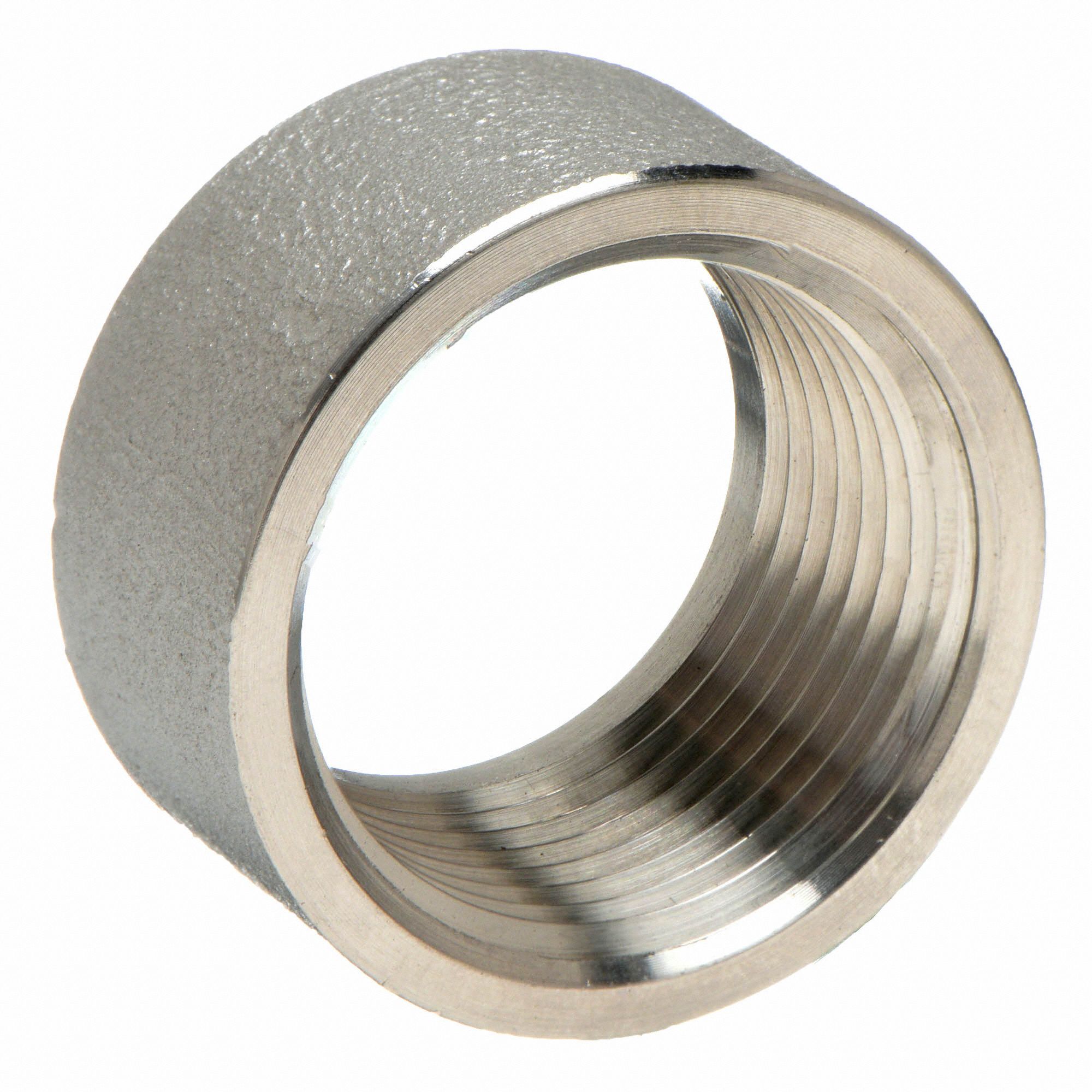 Grainger Approved 304 Stainless Steel Half Coupling Fnpt 18 In Pipe Size Pipe Fitting 3056