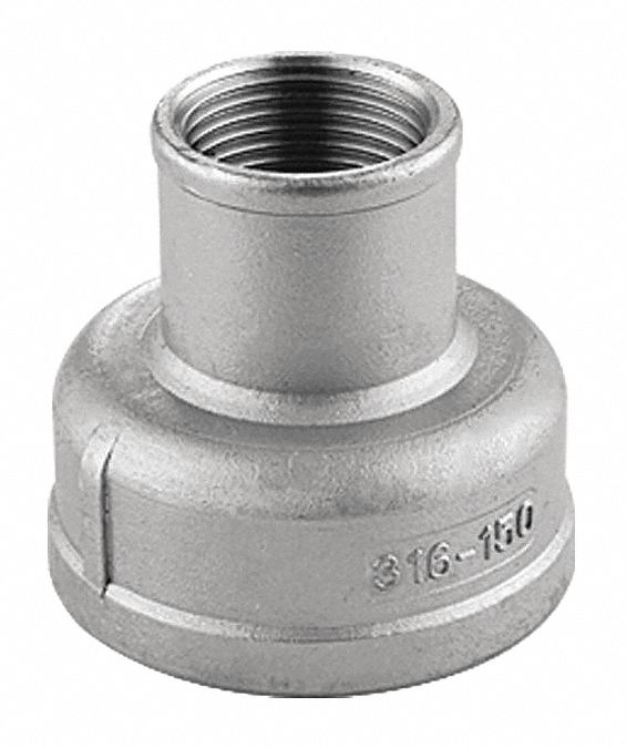 1 1/2'' to 1'' fitting reducing reducer pipe adapter Stainless Steel 304 