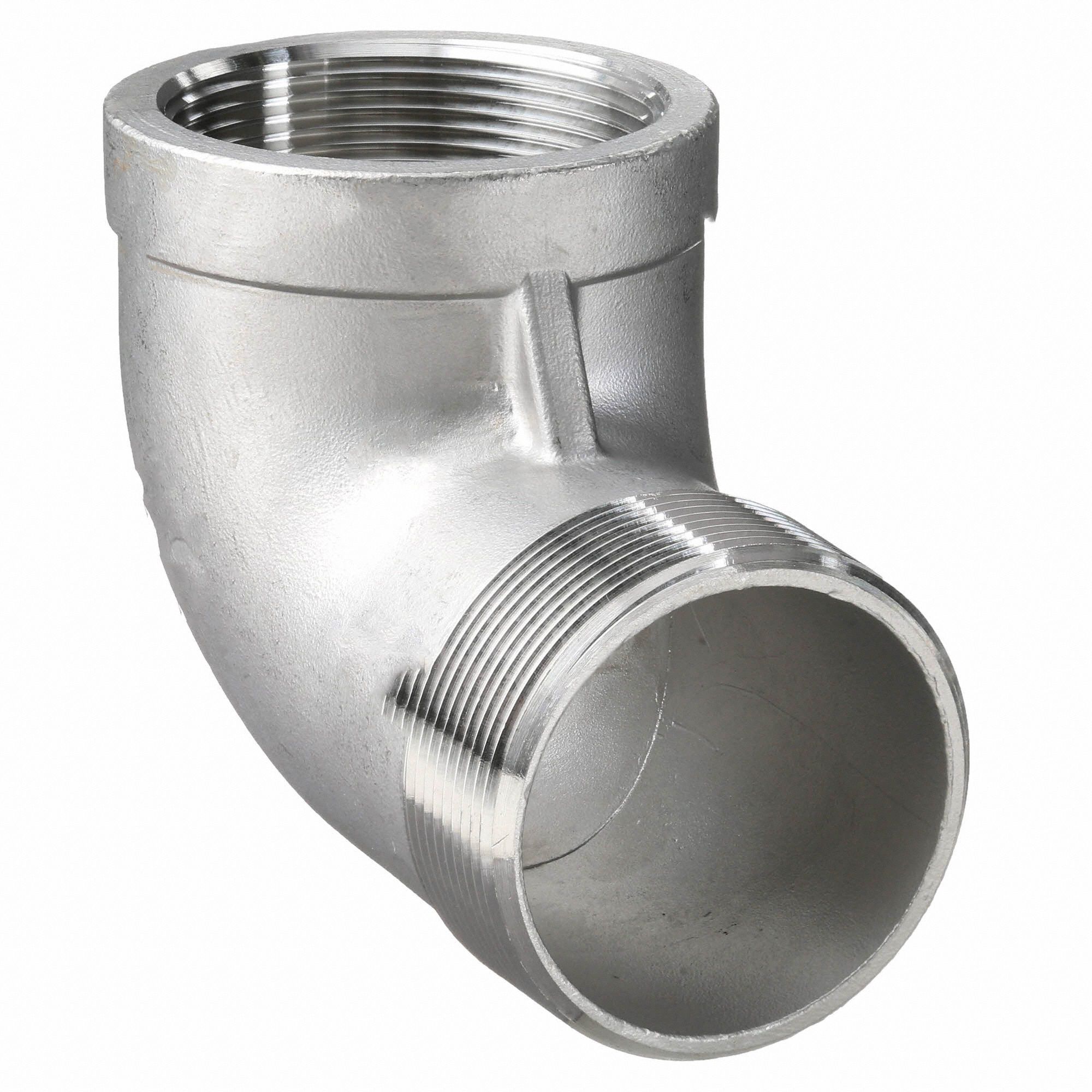 1/2" Pipe Fitting Female x Male NPT 304 Stainless Steel 90 Degree Street Elbow 