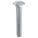 CARRIAGE BOLT, SQUARE, STEEL, GRADE 2, ZINC PLATED, 5/16