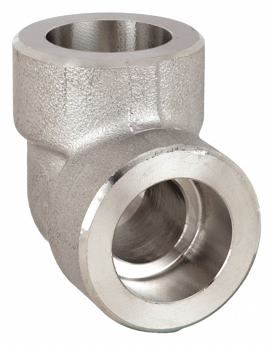 90 °  ELBOW: 316 STAINLESS STEEL, ½ IN X ½ IN FITTING, FEMALE X FEMALE, CLASS 3000