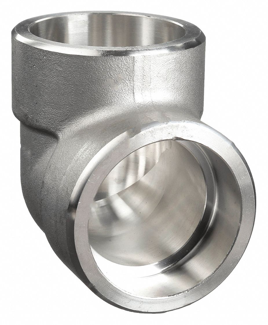 90° Elbow: 316 Stainless Steel, 1 1/2 in x 1 1/2 in Fitting Pipe Size, Female x Female, Class 3000