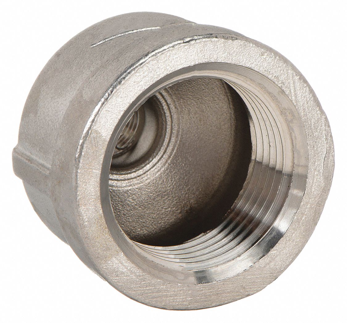REDUCING COUPLING: 316 STAINLESS STEEL, 1½ IN X ⅜ IN FITTING, FEMALE NPT X FEMALE NPT
