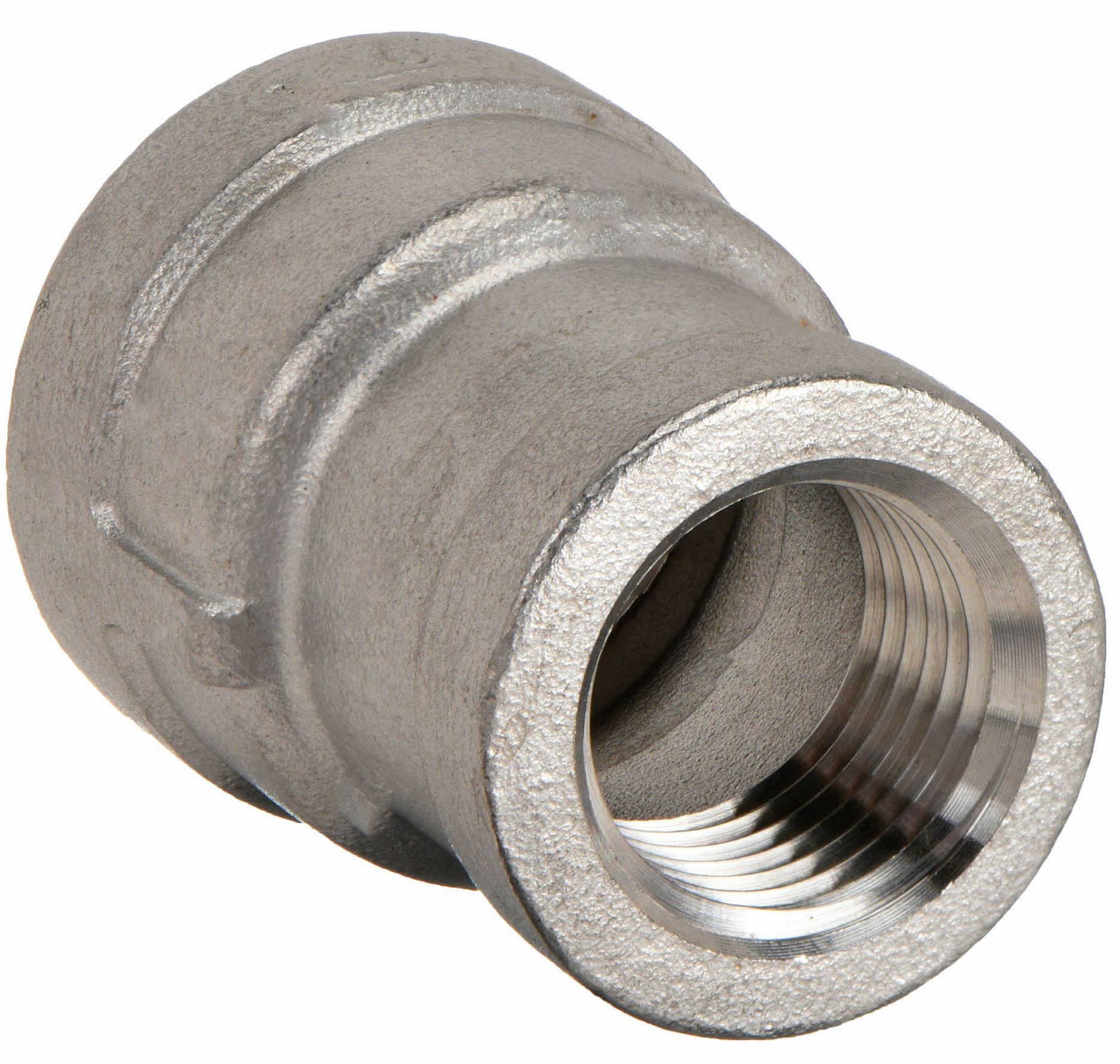 GRAINGER APPROVED 316 Stainless Steel Reducing Coupling, FNPT, 3/4 in x
