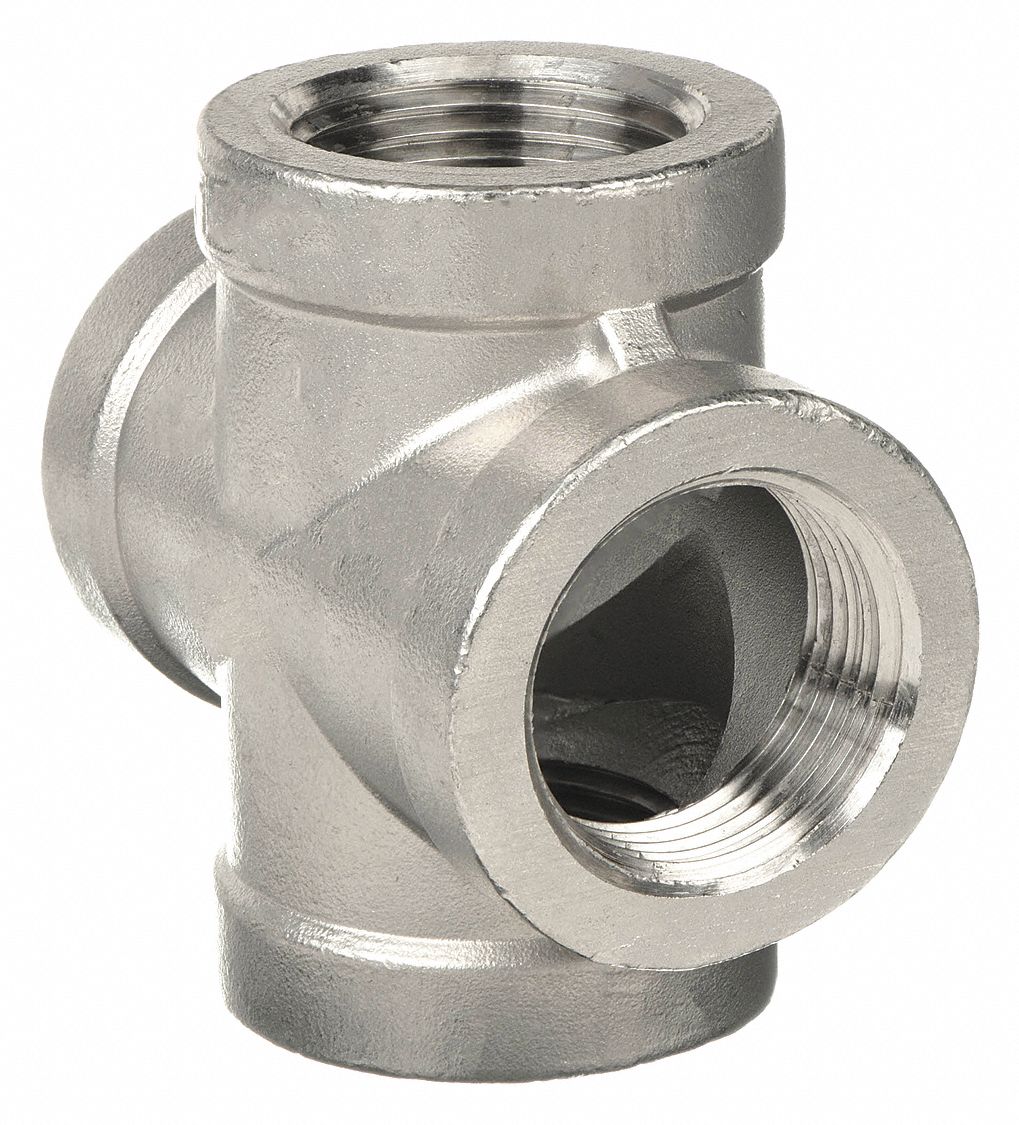 RACCORD CROIX,1PO,ACR INOX 316,150LB/PO²