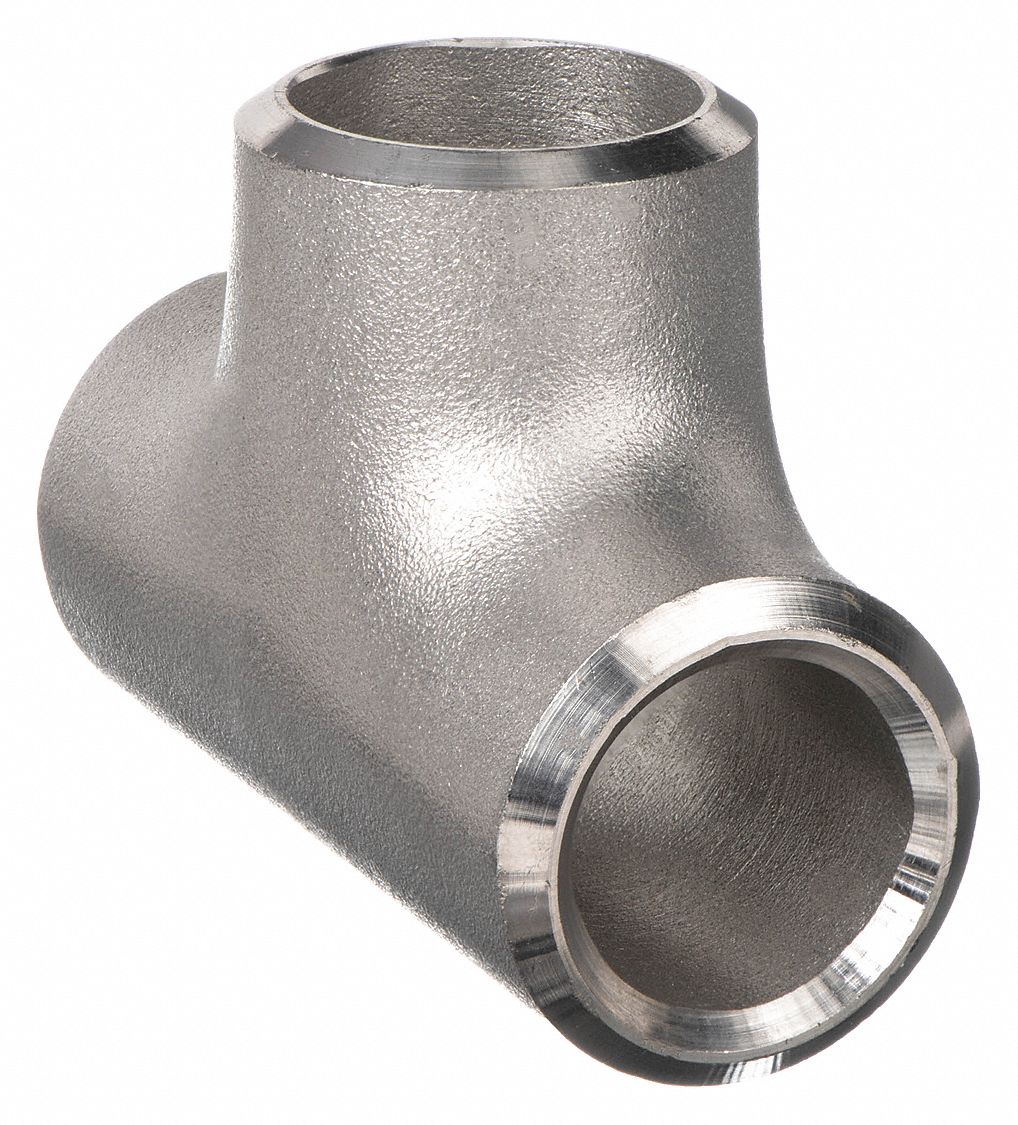 TEE: 304L STAINLESS STEEL, ½ IN X ½ IN X ½ IN FITTING PIPE SIZE, 2 IN OVERALL LG