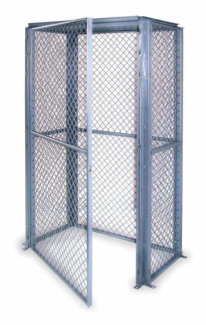 Ez Wire Preconfigured Room Enclosure Kit Gray 62 1 2wx26 1