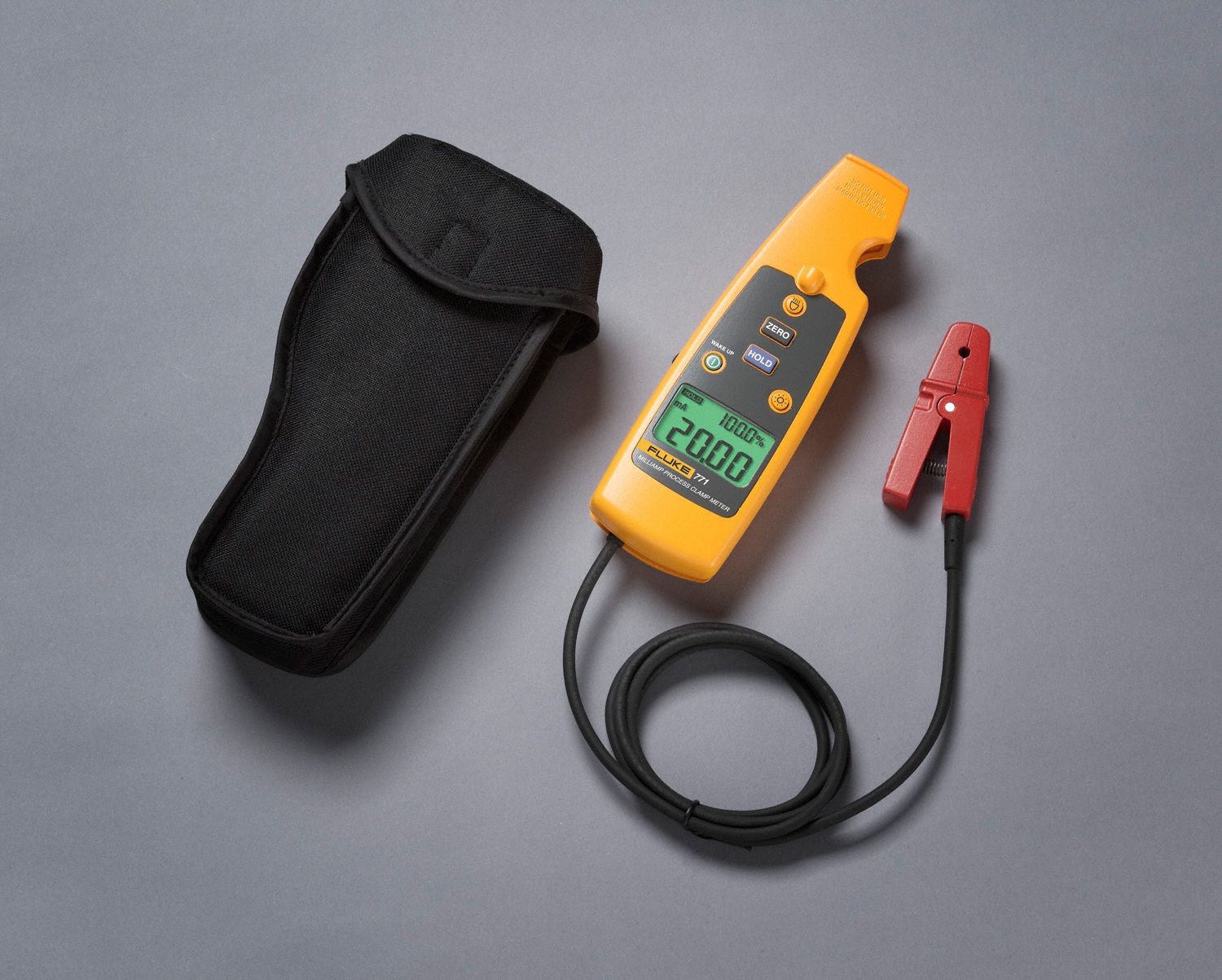 FLUKE Clamp On Digital Clamp Meter, 14° to 122°F Temp. Range, 0.3 in (8