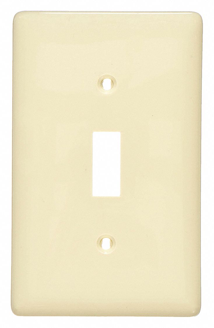 SWITCH PLATE 1 GANG NYLON IVORY