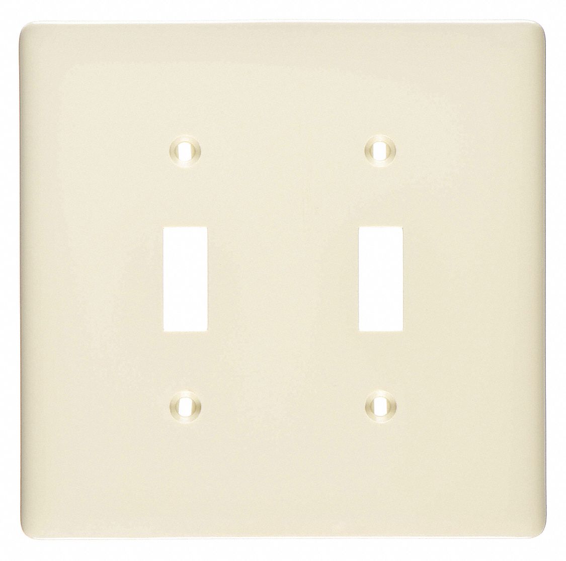 SWITCH PLATE 2 GANG NYLON IVORY