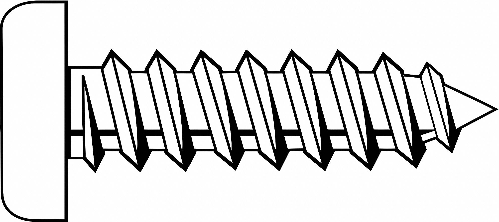 Sheet Metal Screw: #12 Size, 5/8 in Lg, Steel, Zinc-Plated, Phillips, Flat, 100 PK