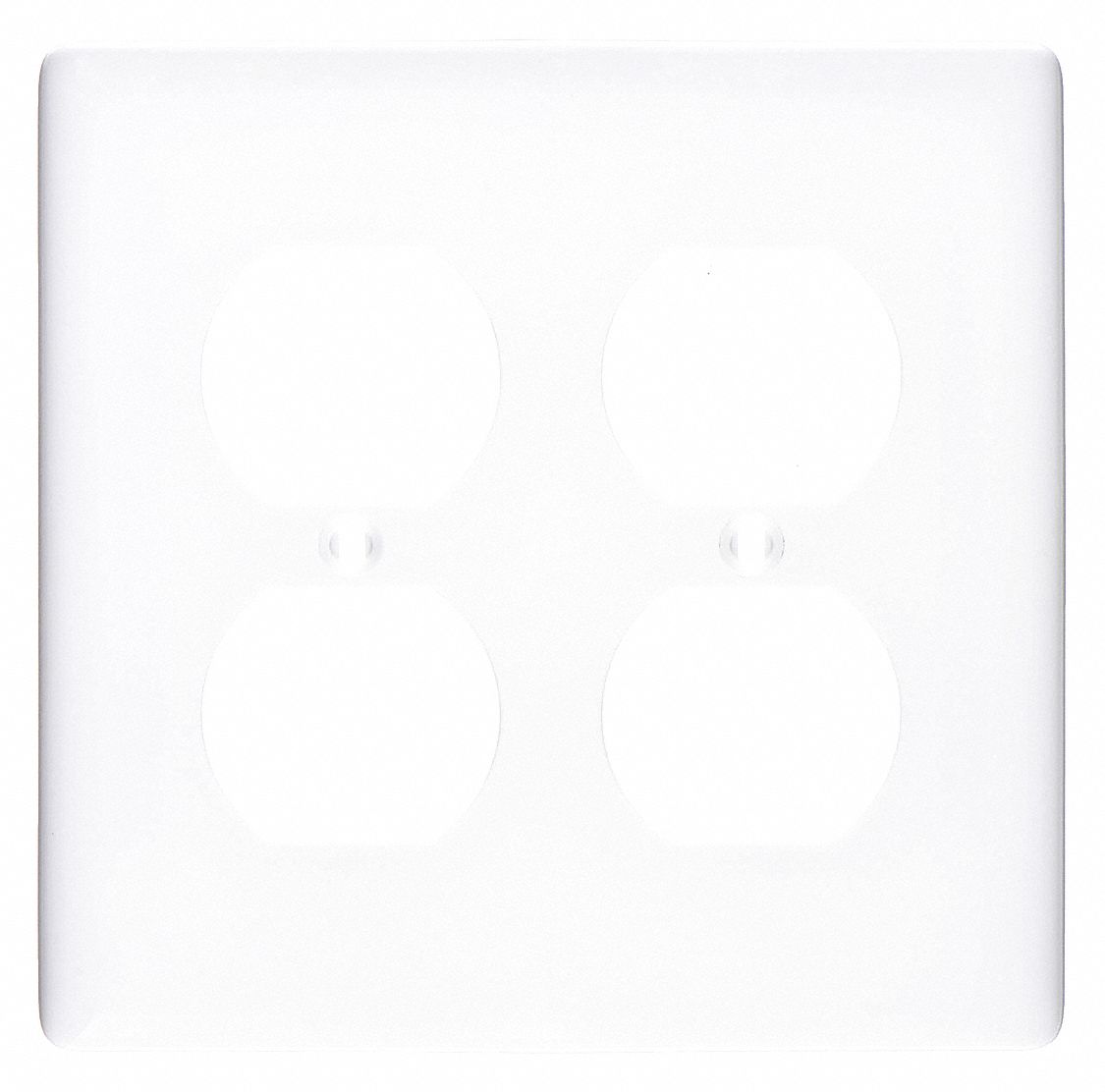 PLATE 2 DUPLEX 1G NYLON WHITE