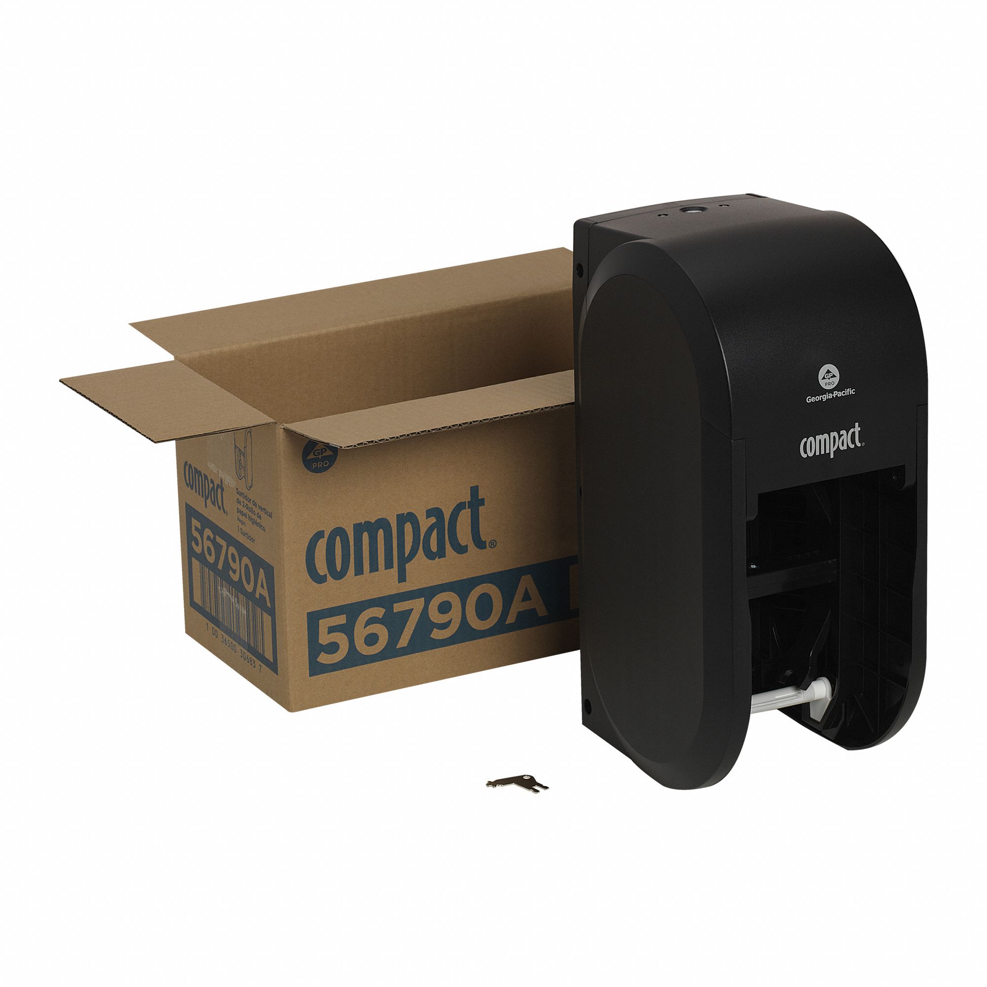 Toilet Paper Dispenser, Compact(R), Black, Coreless, (2