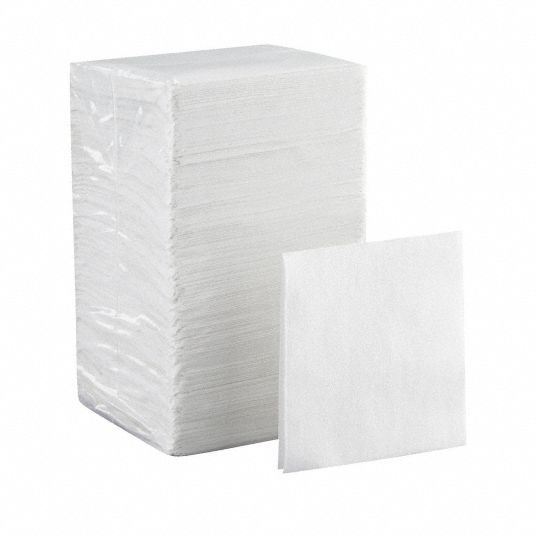 Choice 1-Ply White Beverage / Cocktail Napkin - 4000/Case