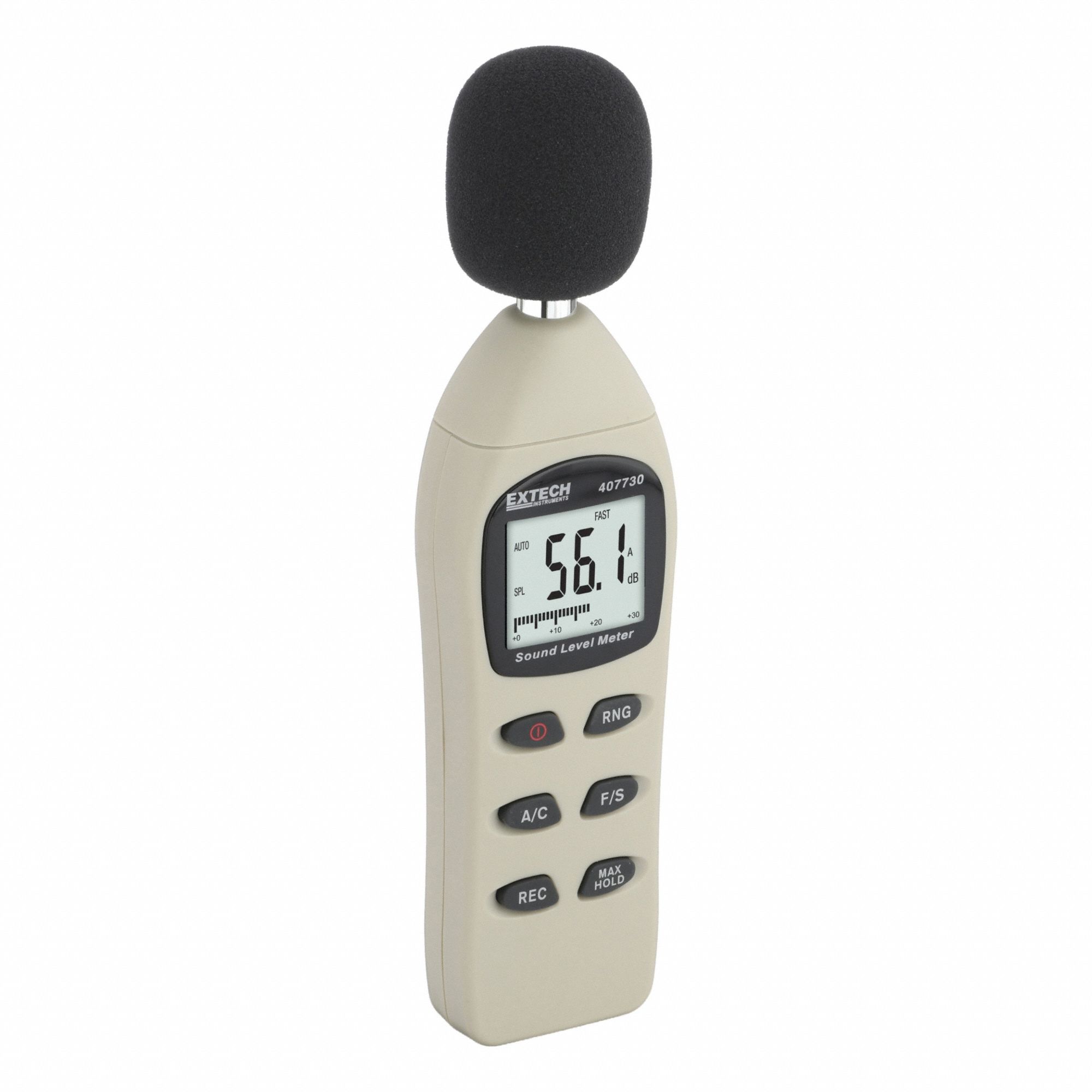 Sound Level Meter: 40 dB to 130 dB, Sound Level Meters, Type 2/Type 3, 40 dB to 130 dB, LCD