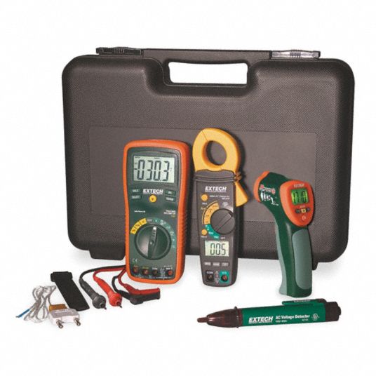 EXTECH Electrical Test Kit, Test Instrument Included: Clamp Meter ...