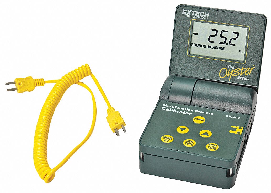 EXTECH Calibrador Temp Portátil,Trmopar J,K y T - 1LYR4 | 412400 ...