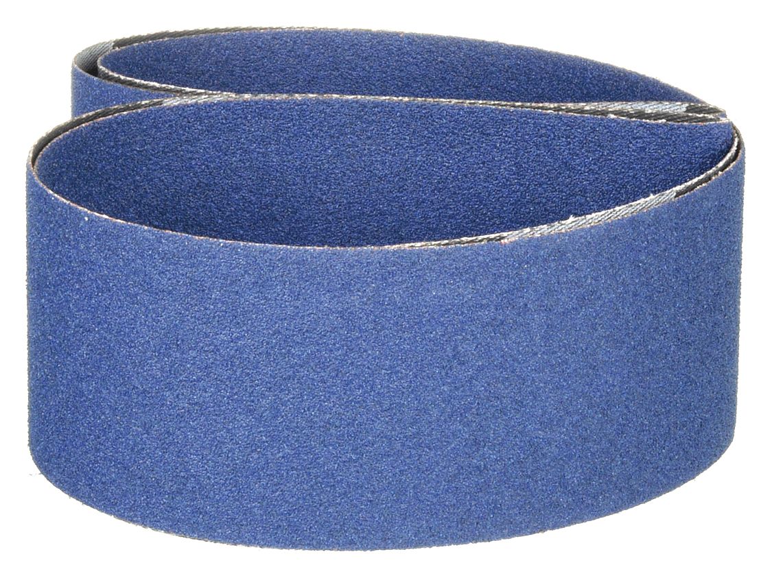 NARROW BELT,2" W,48" L,GRIT 100,BLUE