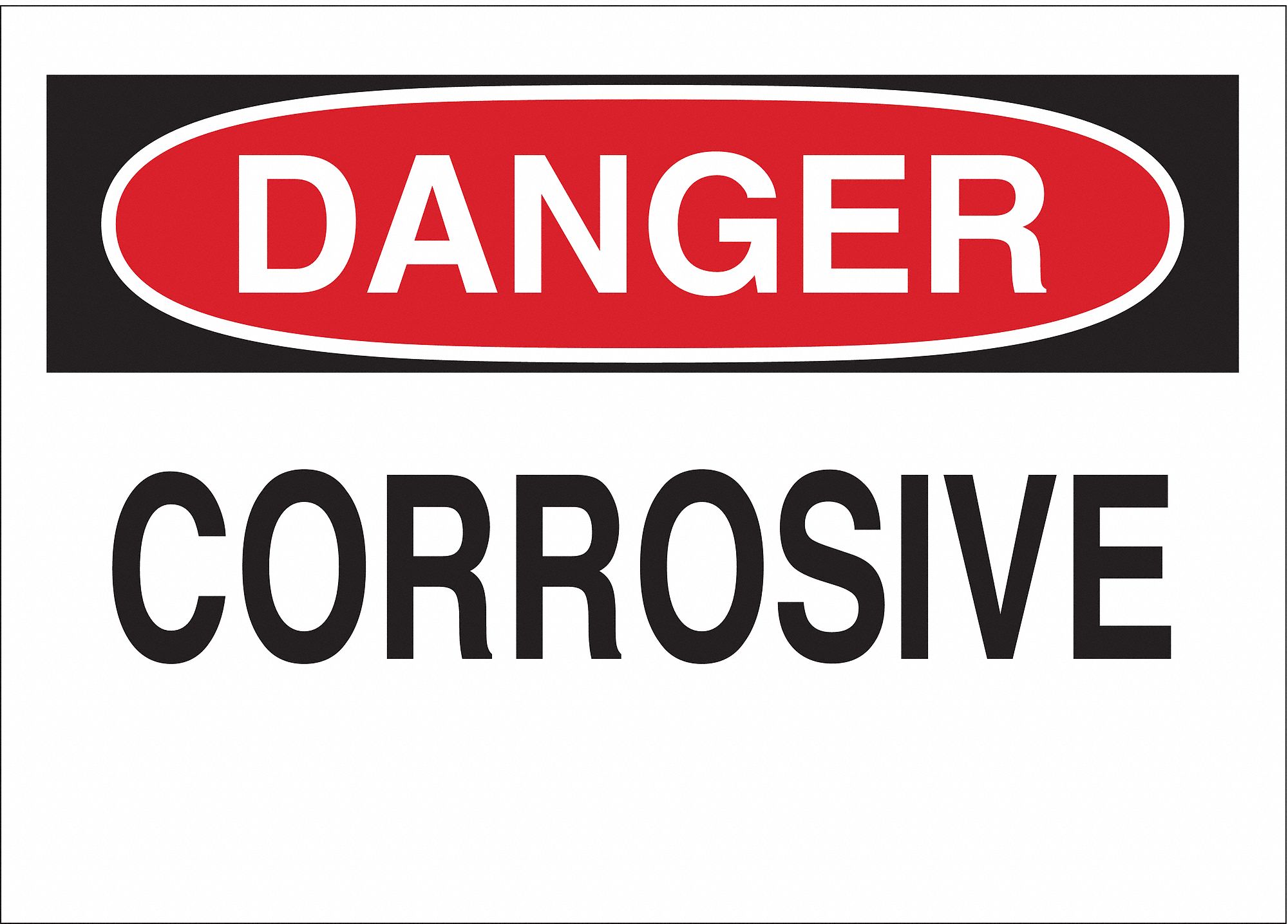 DANGER SIGN, ALUMINUM, MOUNTING HOLES, NOT RETROREFLECTIVE, 0.035 IN THICK, RECTANGLE, 10 X 14 IN