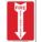FIRE EXTINGUISHER SIGN,10 X 7IN,R/WHT,AL