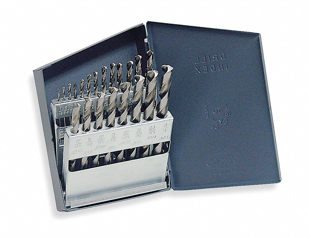 CHICAGOLATROBE Jobber Drill Bit Set 1/16 in Smallest Drill Bit Size