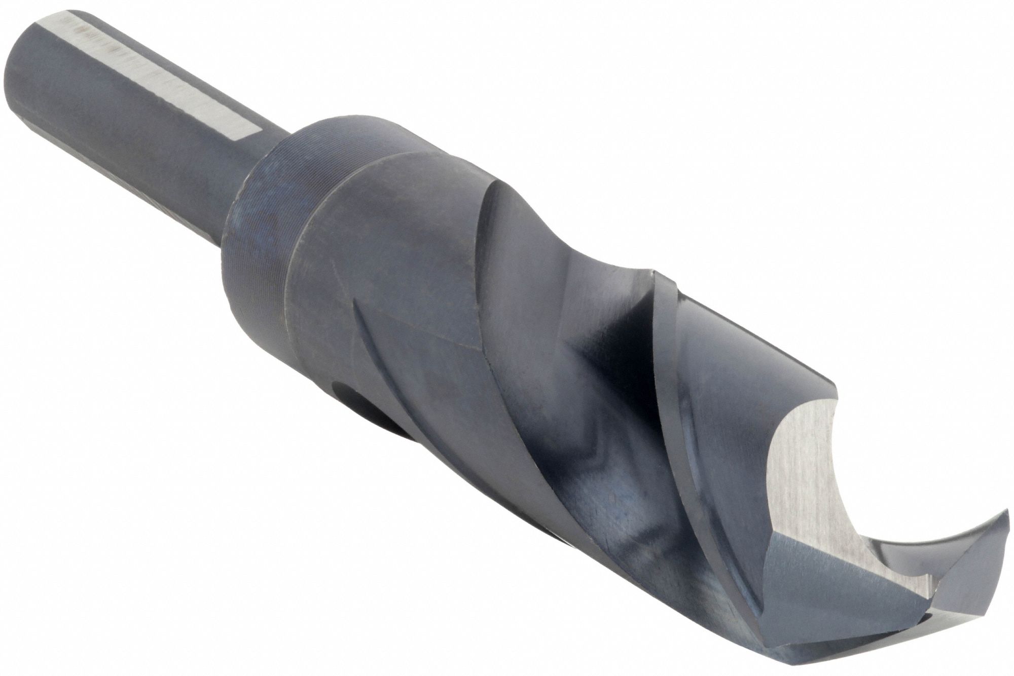 REDUCED SHANK DRILL BIT, 1 IN DRILL BIT SIZE, 3⅛ IN FLUTE L, 6 IN L, HIGH SPEED STEEL